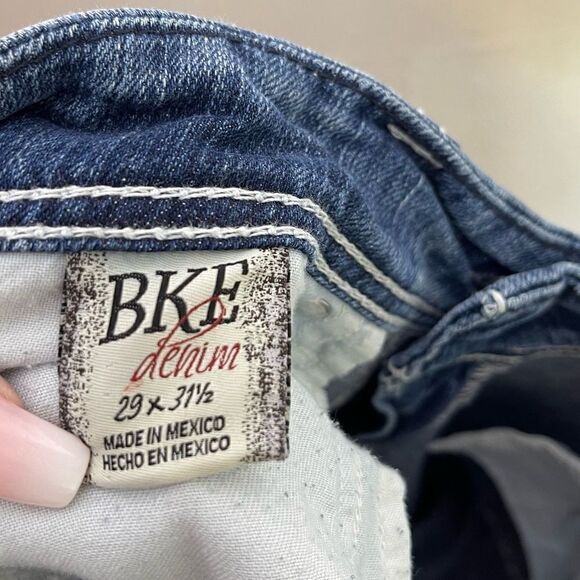 Buckle BKE Payton Bootcut Distressed Thick Stitch Jeans 29 - Picture 7 of 8